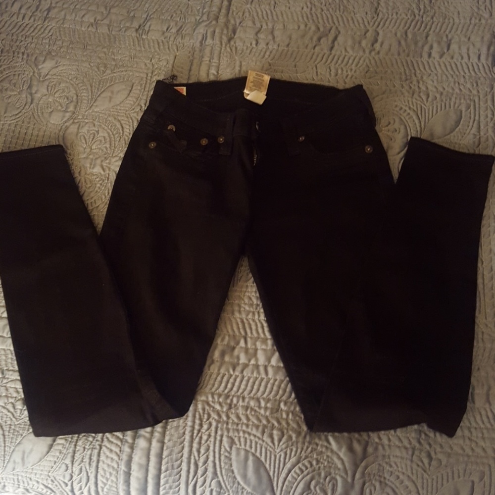 Black true religion skinny jeans size 26